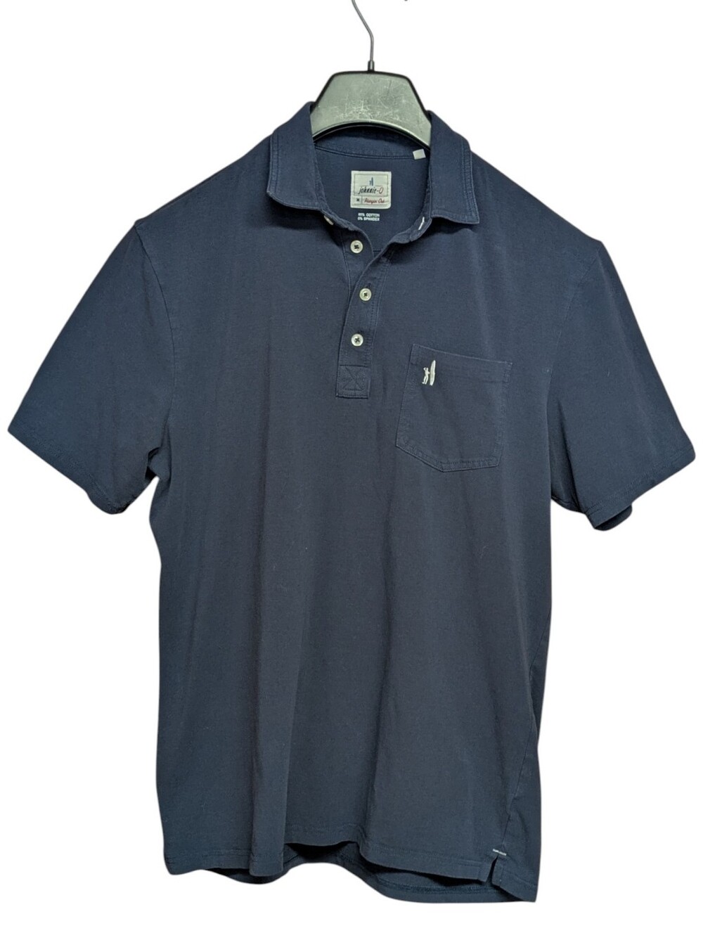Johnnie-O Original 4-Button Polo Navy Wake Size Medium